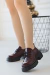 Dvm-107 Tabanlı Bağlı Loafer Bordo Rugan